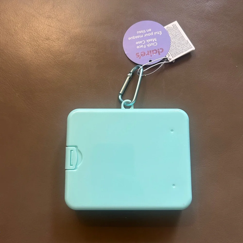 Claire's Aqua Unicorn🦄Face Mask Case